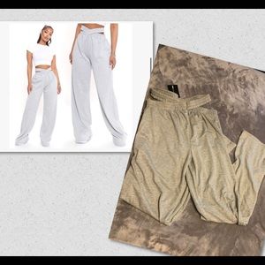 Fashion nova Kriss Kross Wide Leg Sweatpant -Grey